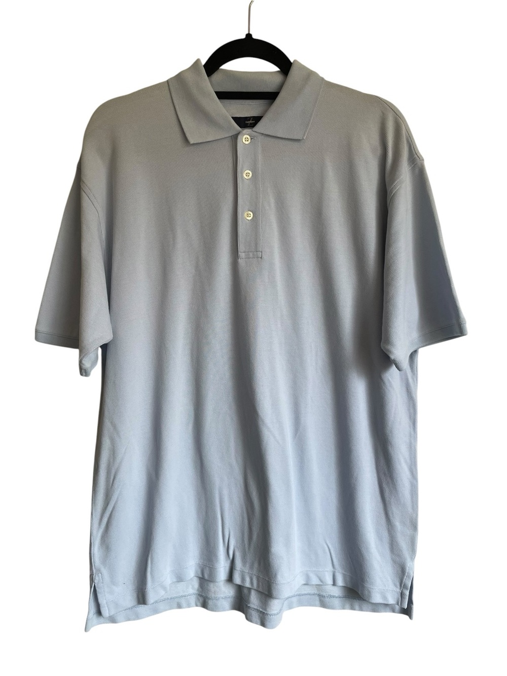 Zegna ZegnaSport‎ Classic Short Sleeve Polo Shirt Light Blue